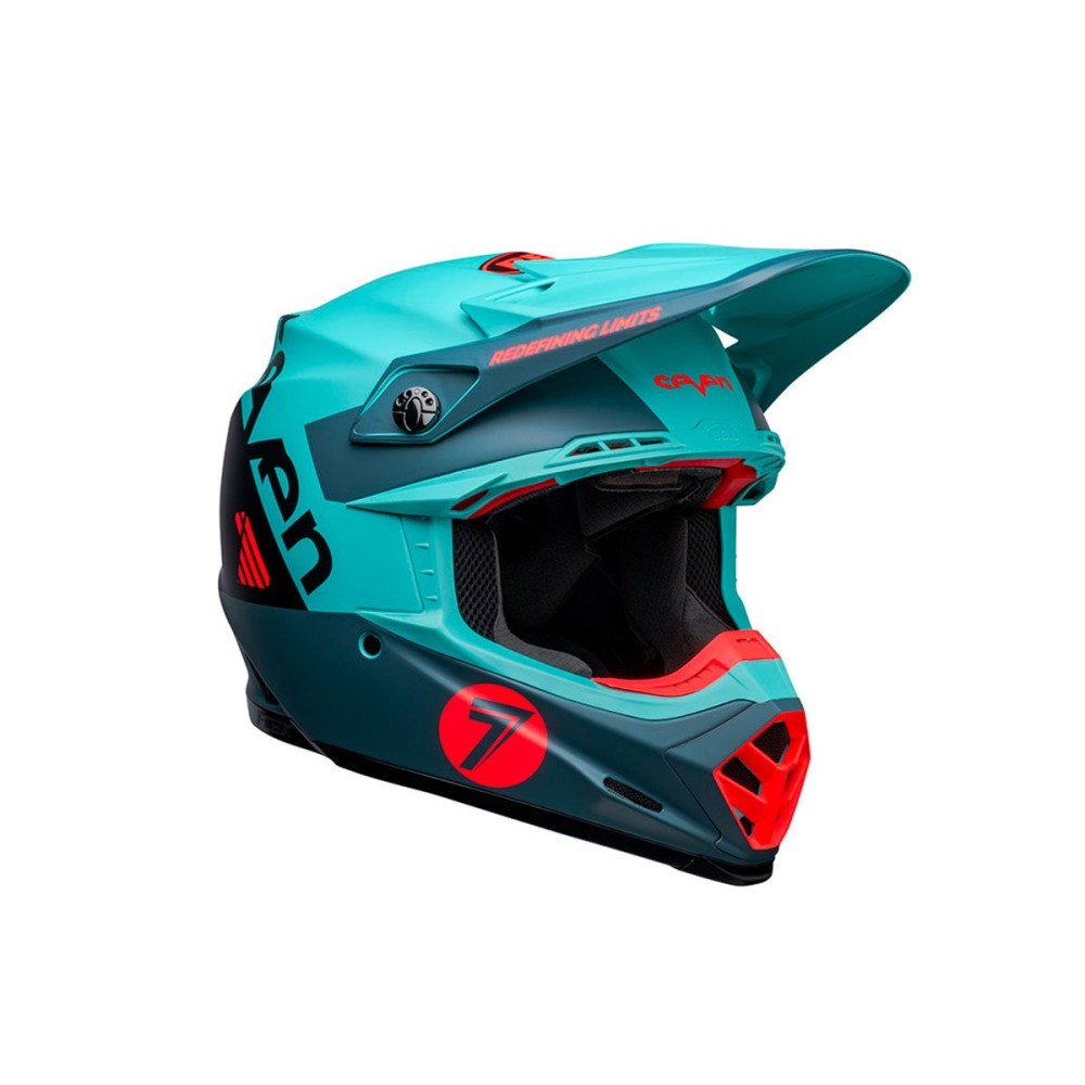 CASCO OFF ROAD BELL MOTO-9S FLEX NEGRO AQUA MATE