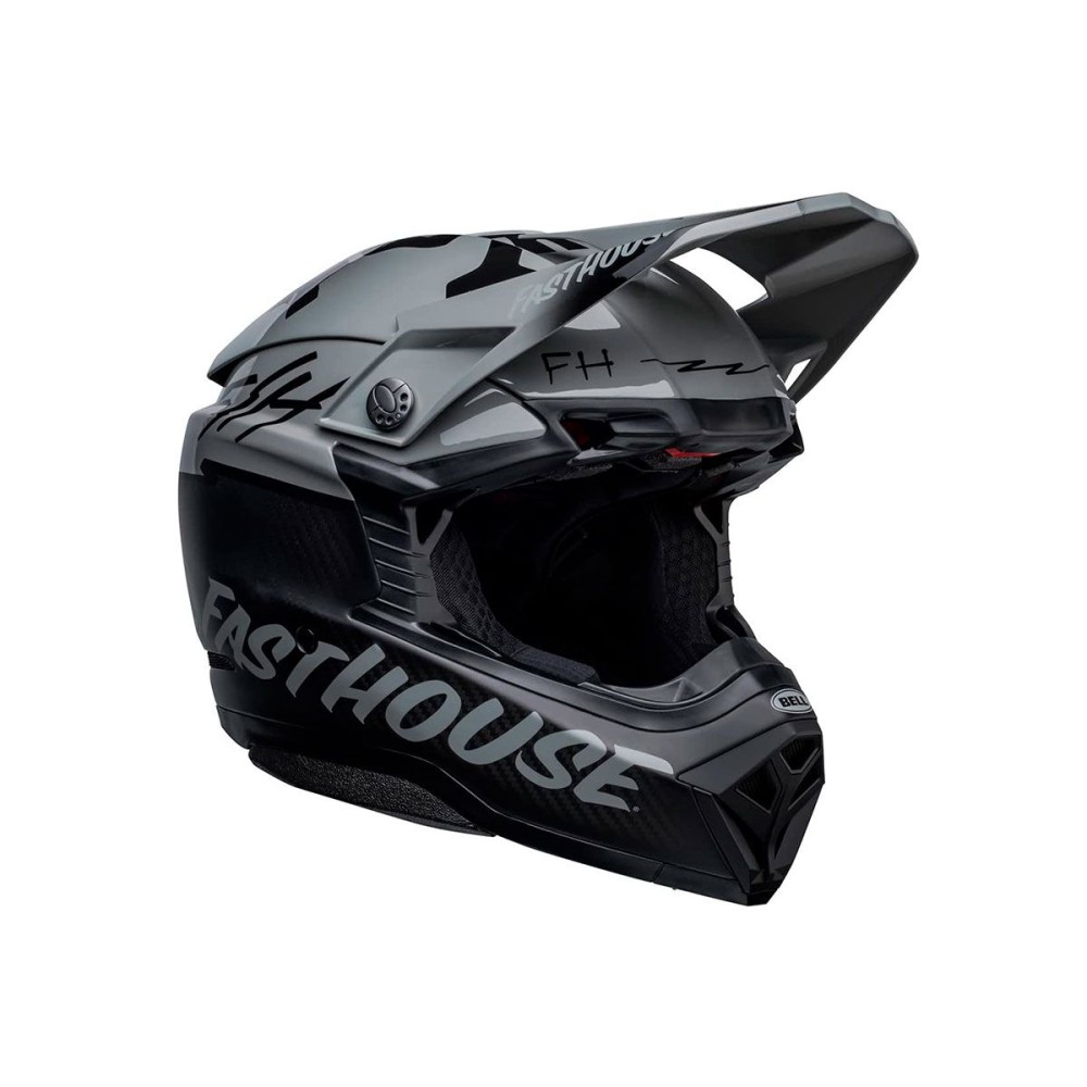 CASCO OFF ROAD BELL MOTO-10 SPHERICAL FH NEGRO/GRIS