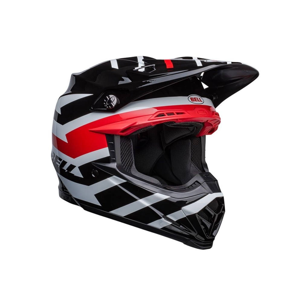 CASCO OFF ROAD BELL MOTO-9S FLEX 2023 BANSHEE NEGRO/ROJO