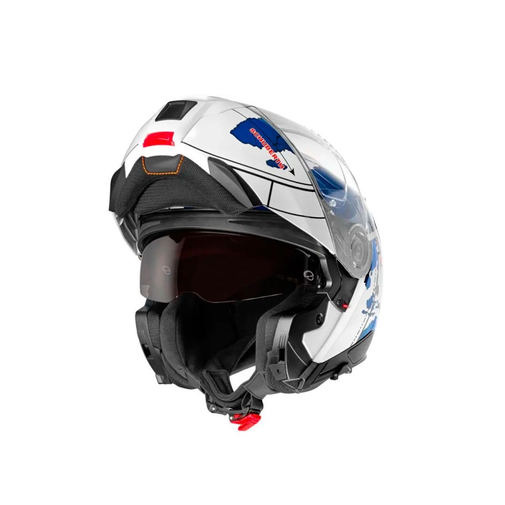 CASCO MODULAR SCHUBERTH C5 ECE DEKOR GLOBE AZUL