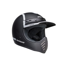CASCO BELL MOTO-3 FASTHOUSE OLD ROAD NEGRO/BLANCO MATE/BRILLO