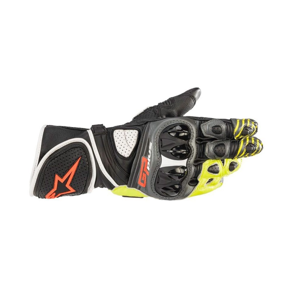 GUANTES GP PLUS R V2 ALPINESTARS GRIS / NEGRO / AMARILLO / ROJO GUANTES GP PLUS R V2 ALPINESTARS GRIS / NEGRO / AMARILLO / ROJO