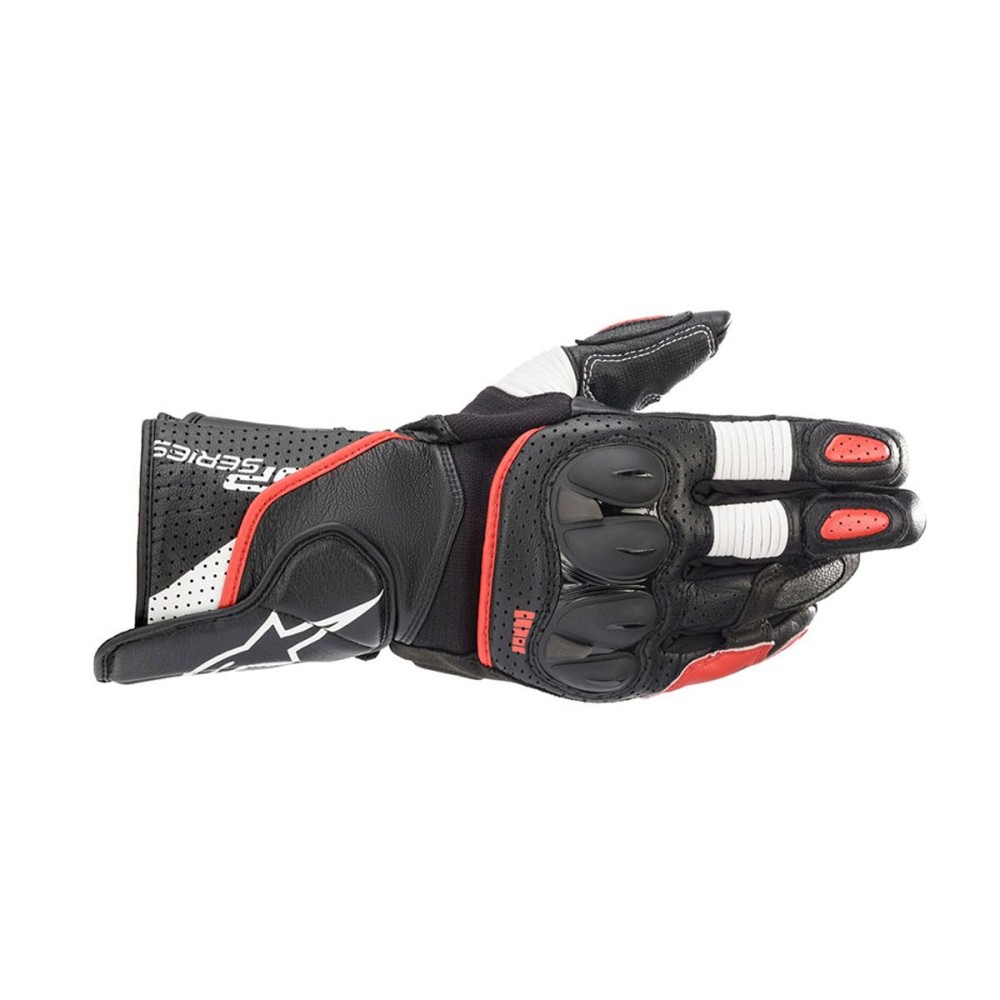 GUANTES SP-2 V3 ALPINESTARS NEGRO / BLANCO / ROJO