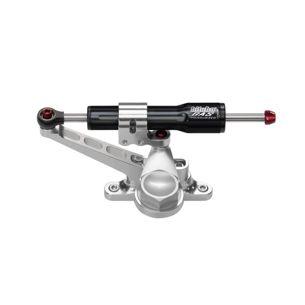 KIT199A2 KIT AMORTIGUADOR DE DIRECCIÓN DE CARRERAS DE DOBLE TUBO NEGRO APRILIA RS 457 TROFEO 2024-2025