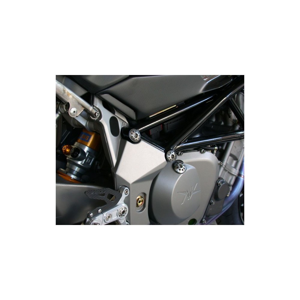 KIT 4 TAPAS DE CUADRO MOTOCORSE TITANIO MV AGUSTA BRUTALE 910 R ITALIA 2005-2006