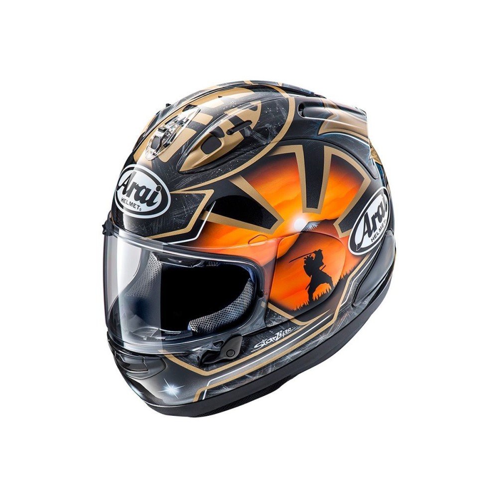 CASCO COMPLETO ARAI RX-7 V EVO PEDROSA GOLD SPIRIT