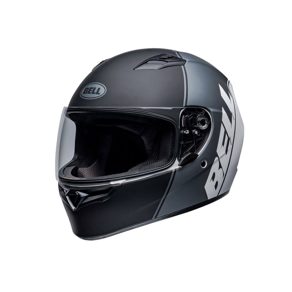 CASCO COMPLETO BELL QUALIFIER ASCENT FULL NEGRO MATE Y GRIS