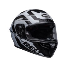 CASCO COMPLETO BELL RACE STAR DLX LABYRINTH FULL BLANCO/NEGRO