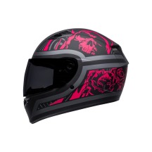 CASCO INTEGRAL BELL QUALIFIER REBEL NEGRO MATE Y ROSA