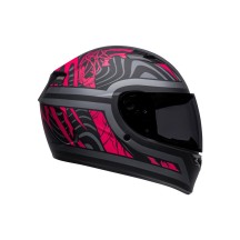 CASCO INTEGRAL BELL QUALIFIER REBEL NEGRO MATE Y ROSA