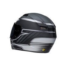 CASCO INTEGRAL BELL QUALIFIER DLX MIPS RAISER NEGRO Y BLANCO MATE