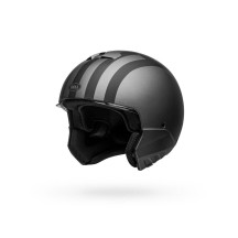 CASCO BELL BROOZER FREE RIDE MODULAR NEGRO Y GRIS MATE