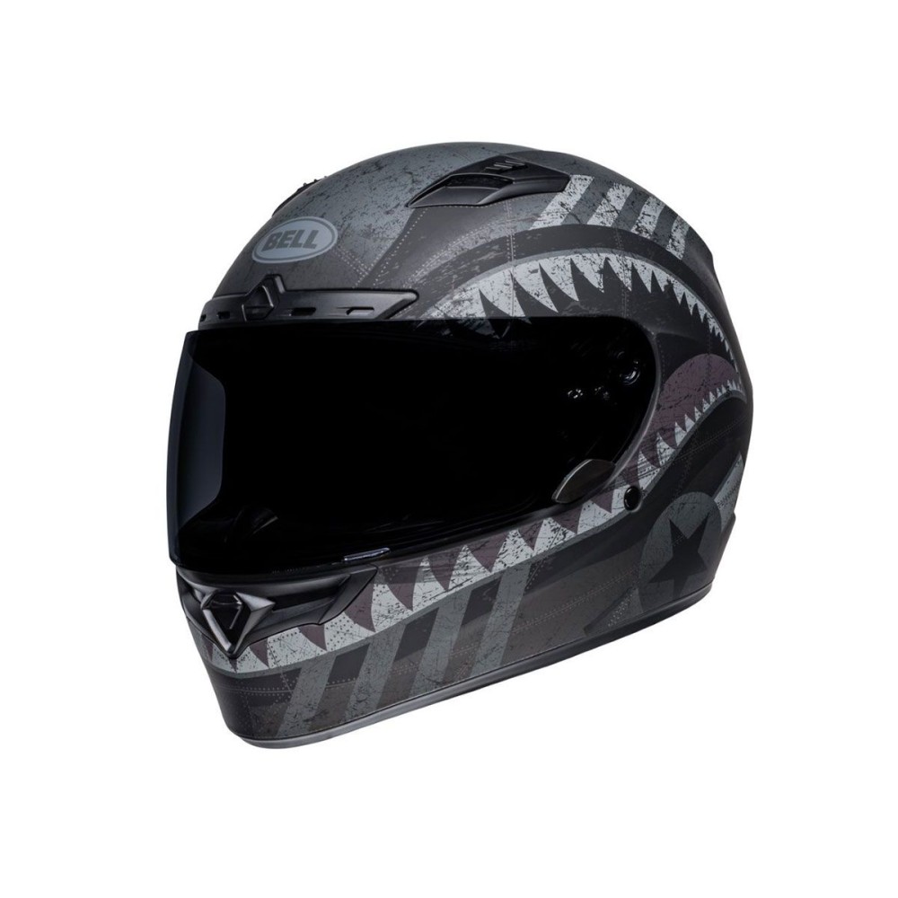 CASCO INTEGRAL BELL QUALIFIER DLX MIPS DEVIL MAY CARE NEGRO Y GRIS MATE