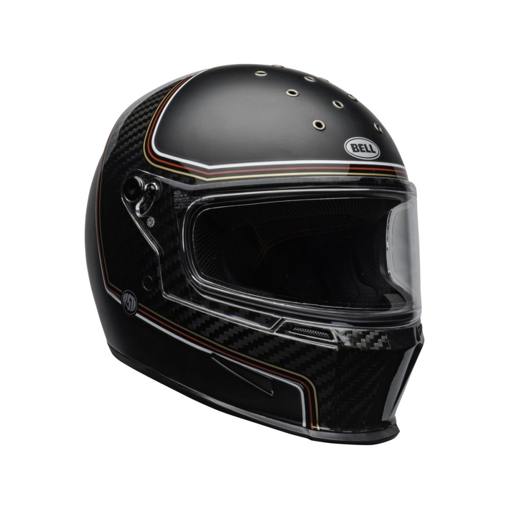 CASCO INTEGRAL BELL ELIMINATOR CARBON RSD THE CHARGE NEGRO MATE BRILLO