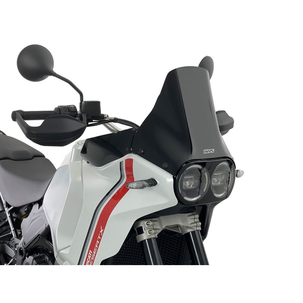 PARABRISAS ENDURO NEGRO BRILLANTE WRS DUCATI DESERT X / RALLY / DISCOVERY 2022-2025 PARABRISAS ENDURO NEGRO BRILLANTE WRS DUCATI DESERT X / RALLY / DISCOVERY 2022-2025
