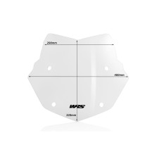 PANTALLA ENDURO WRS TRANSPARENTE BMW R 1250 GS / ADVENTURE 2018-2023