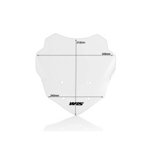 PANTALLA TOURING TRANSPARENTE WRS BMW G 310 GS 2017-2024