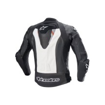 CHAQUETA DE CUERO ALPINESTARS MISSILE V2 IGNITION NEGRO/BLANCO