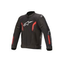 CORTAVIENTOS AST V2 ALPINESTARS NEGRO/ROJO FLUO
