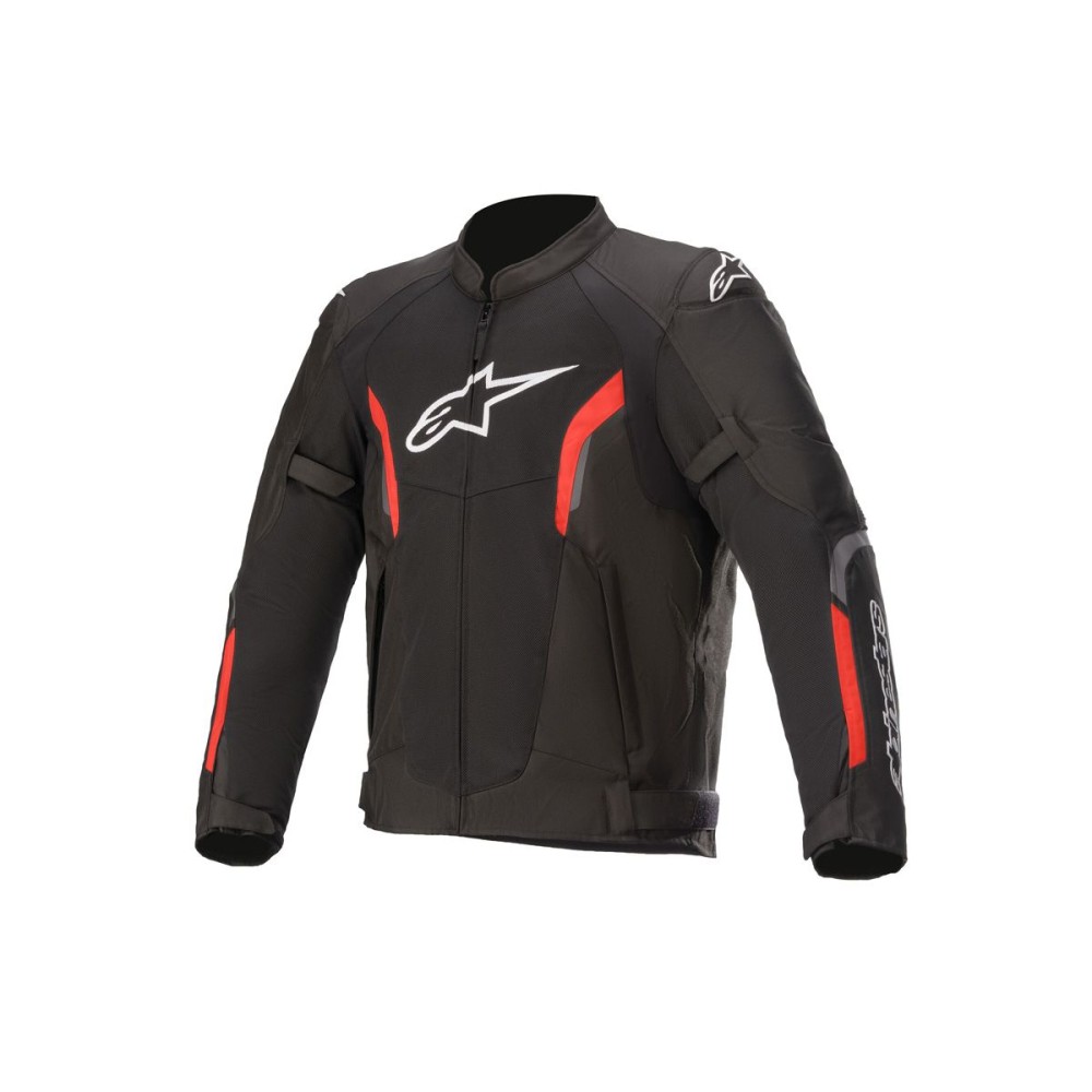 CORTAVIENTOS AST V2 ALPINESTARS NEGRO/ROJO FLUO