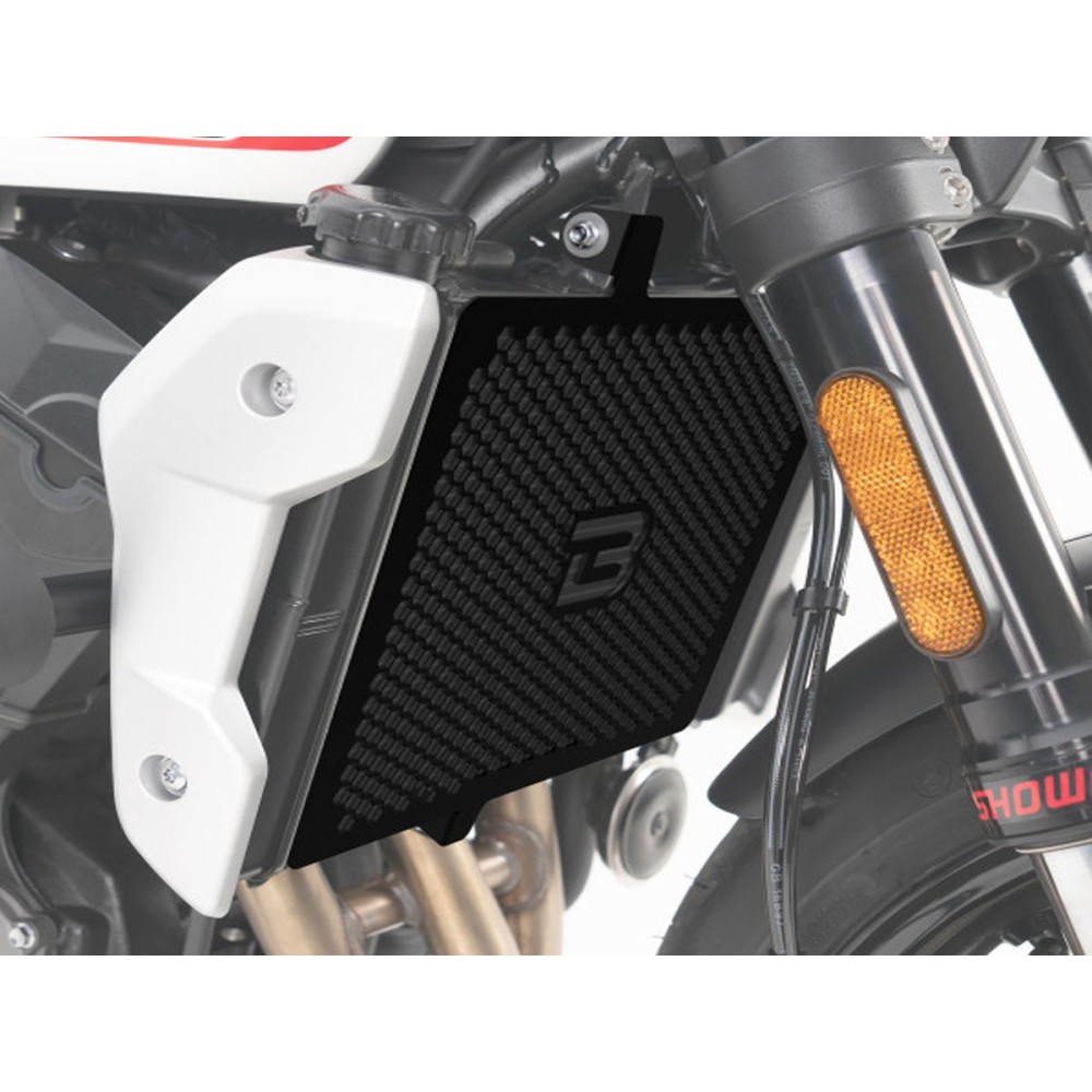 TAPA RADIADOR ALUMINIO NEGRO BARRACUDA TRIUMPH TRIDENT 660 2021