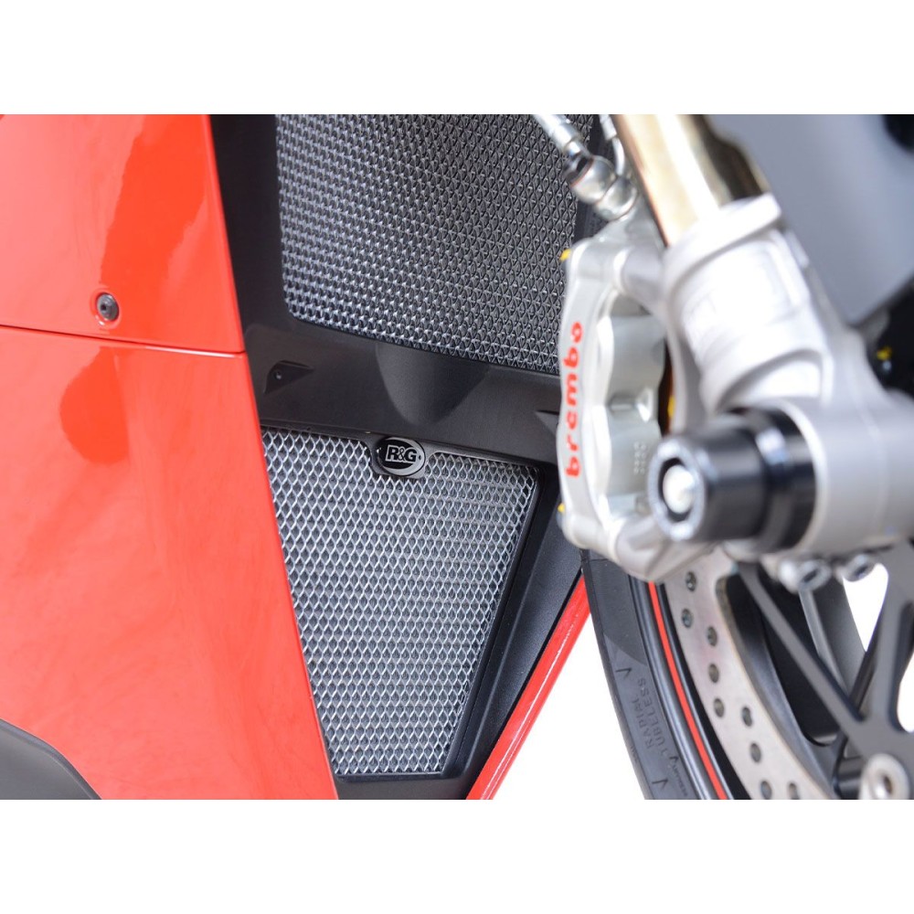 REJILLA DE PROTECCIÓN DEL ENFRIADOR DE ACEITE R&G DUCATI PANIGALE V4 / S / R 2018-2022
