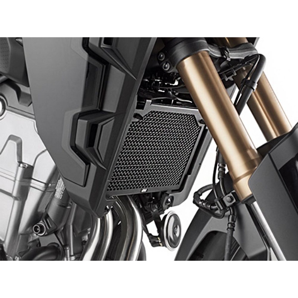 PROTECCIÓN RADIADOR ACERO INOXIDABLE GIVI NEGRO  HONDA NX 500 2024
