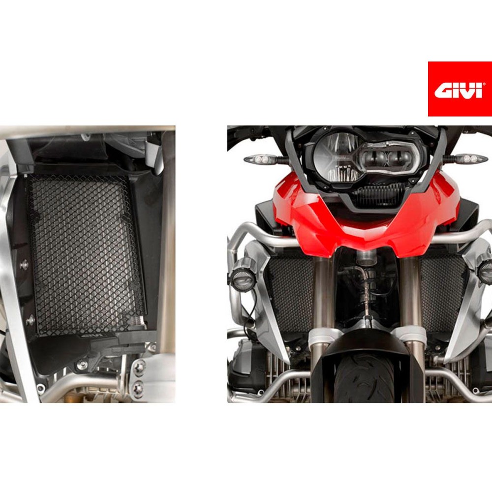 PROTECCIÓN RADIADOR ACERO INOXIDABLE GIVI NEGRO  BMW R 1250 GS 2019-2023