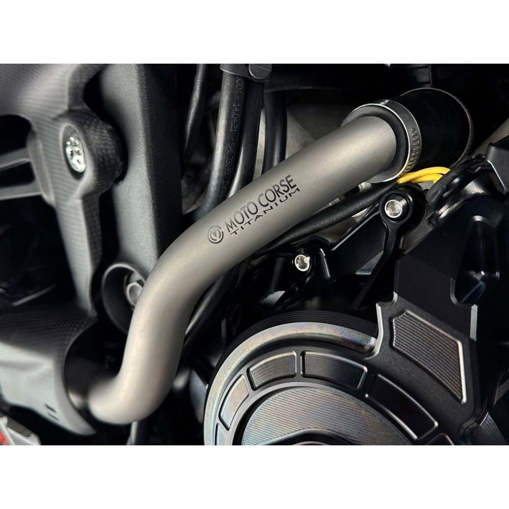 KIT DE TUBO DE BOMBA / BOMBA DE BOMBA DE TITANIO DE MOTOCORSE DUCATI PANIGALE V4 / S / R 2018-2025 KIT DE TUBO DE BOMBA / BOMBA DE BOMBA DE TITANIO DE MOTOCORSE DUCATI PANIGALE V4 / S / R 2018-2025