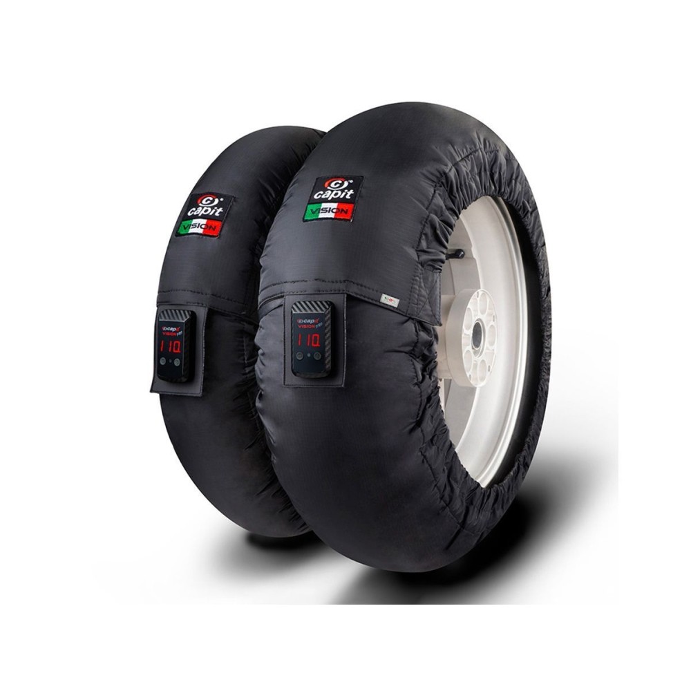 PAR DE CALENTADORES DE NEUMÁTICOS CAPIT MOTORCYCLE SUPREMA VISION SERIE 300CC PAR DE CALENTADORES DE NEUMÁTICOS CAPIT MOTORCYCLE SUPREMA VISION SERIE 300CC