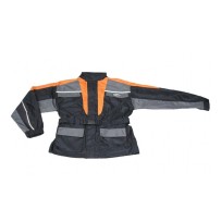 TRAJE IMPERMEABLE FORRADO SPLIT NEGRO/GRIS/NARANJA