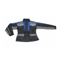 TRAJE IMPERMEABLE FORRADO SPLIT NEGRO/GRIS/AZUL