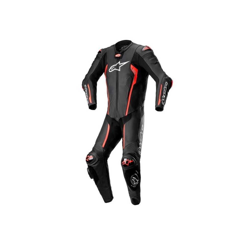 MONO ENTERO DE CUERO MISSILE V2 ALPINESTARS NEGRO/ROJO
