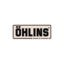 PEGATINA OHLINS NEGRO / TRANSPARENTE 26X62 MM