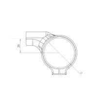 SEMIMANBRUBRUS OFFSET 25 Ø50 SPIDER SUZUKI GSX-8R 2023-2025