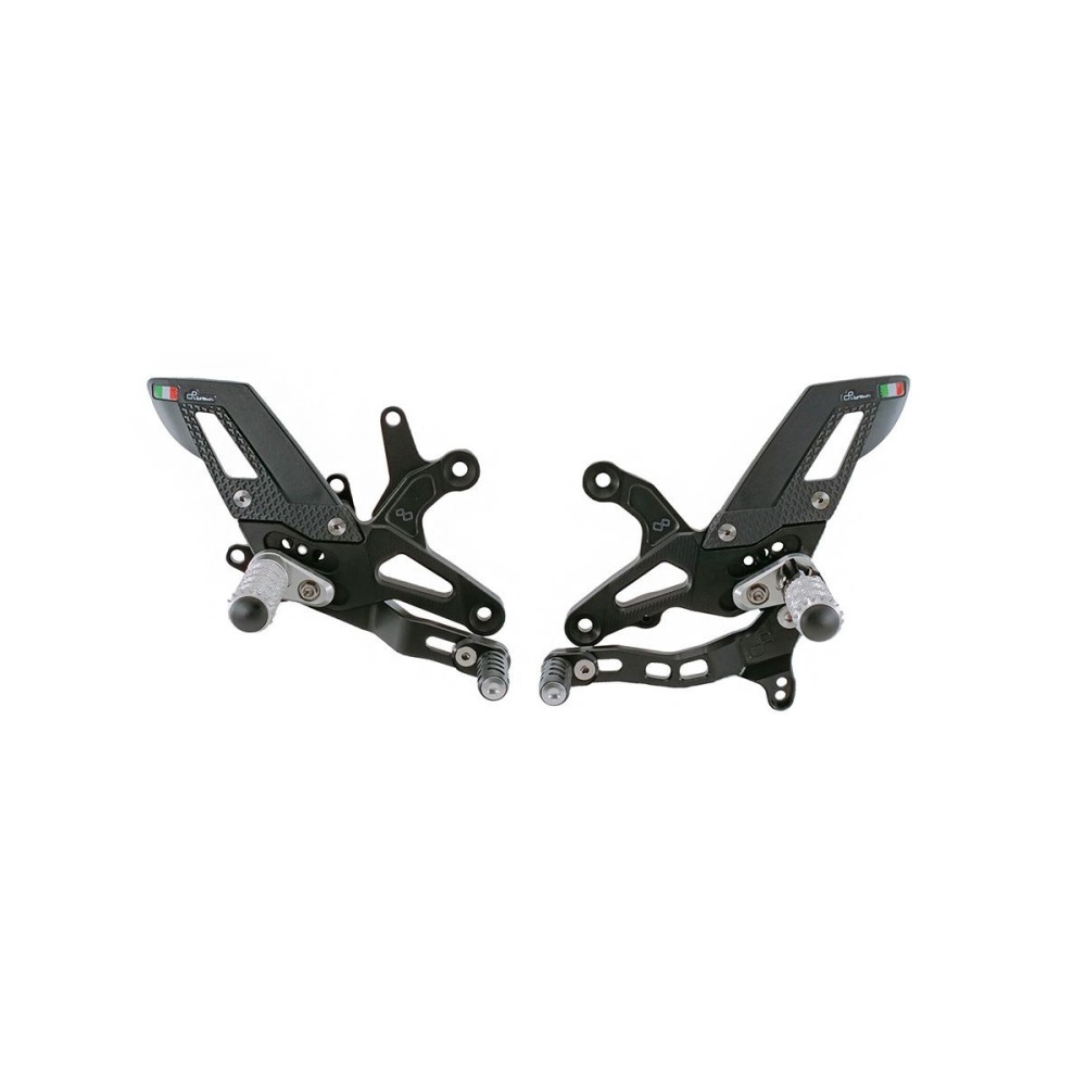 ESTRIBERAS AJUSTABLES ESTRIBERAS FIJAS LIGHTECH MARCHA ATRÁS KAWASAKI ZX-6R / 636 2005-2024