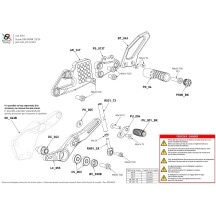 ESTRIBERAS TRASERAS AJUSTABLES BONAMICI RACING SUZUKI GSX-8S / GSX-8R 2023-2024