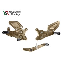 ESTRIBERAS TRASERAS AJUSTABLES BONAMICI RACING BRONCE YAMAHA R6 2017-2024