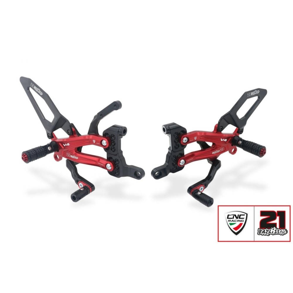 TROY BAYLISS EDITION CNC RACING PLATFORMS AJUSTABLES DUCATI PANIGALE V4 / S / R 2018-2024