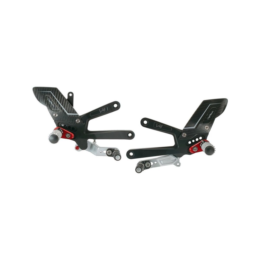 ESTRIBERAS AJUSTABLES VERSIÓN R LIGHTECH DUCATI PANIGALE V4 / S 2025