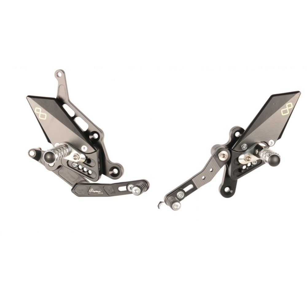 ESTRIBERAS AJUSTABLES CON ESTRIBERAS ARTICULADAS LIGHTECH YAMAHA TRACER 7 / GT 2020-2024