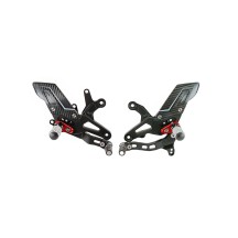 ESTRIBERAS AJUSTABLES, ESTRIBERAS ARTICULADAS, MARCHA ATRÁS LIGHTECH KAWASAKI ZX-6R / 636 2005-2024