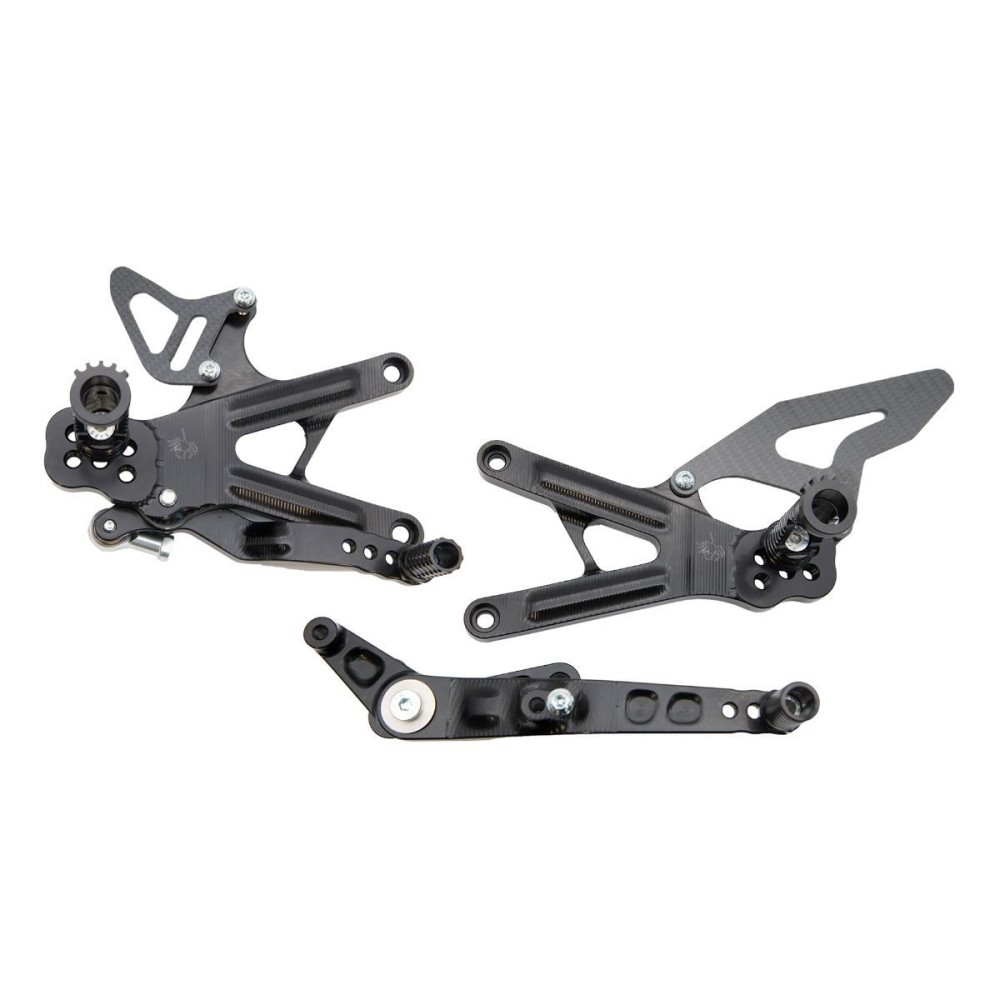 ESTRIBERAS TRASERAS CAJA DE CAMBIOS NORMAL / ARAÑA INVERSA YAMAHA R1 2015-2024