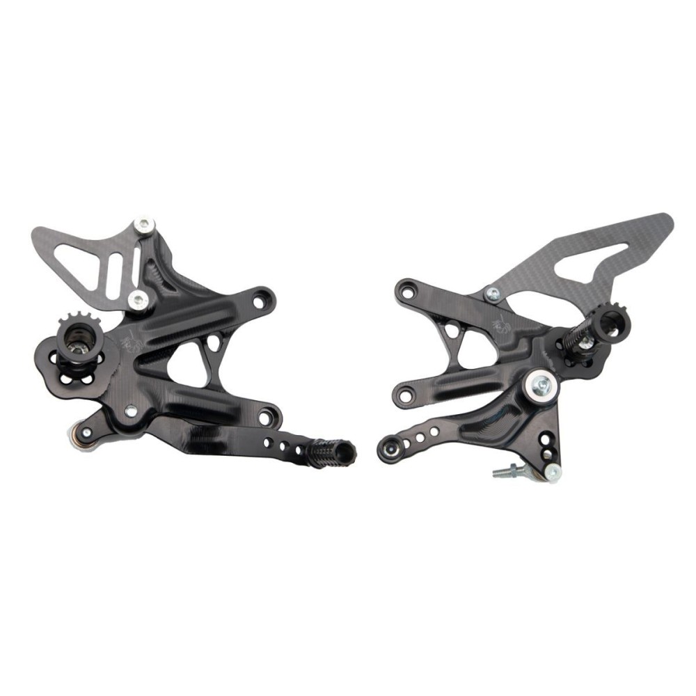 ESTRIBERAS TRASERAS AJUSTABLES ARAÑA MARCHA ATRÁS KAWASAKI ZX-10R 2016-2023