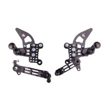ESTRIBERAS TRASERAS PLEGABLES AJUSTABLES SPIDER DUCATI 848 / 1098 / 1198 2007-2011
