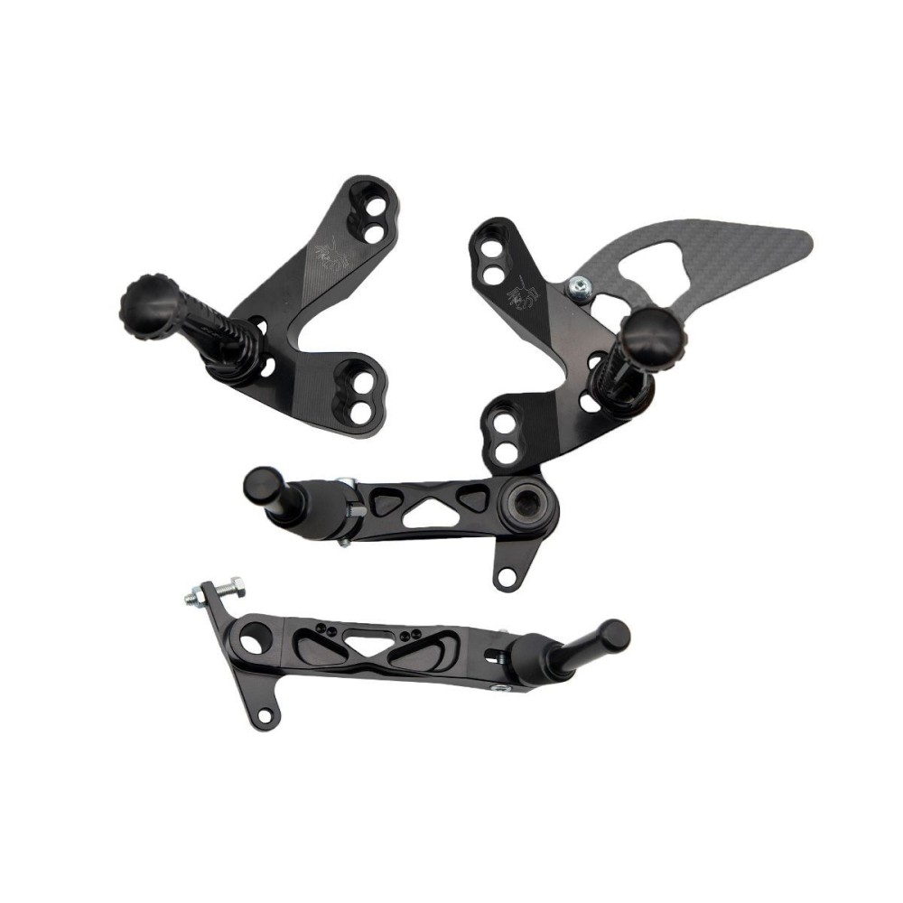 ESTRIBERAS TRASERAS AJUSTABLES PLEGABLES SPIDER DUCATI STREETFIGHTER 1098 2011-2018