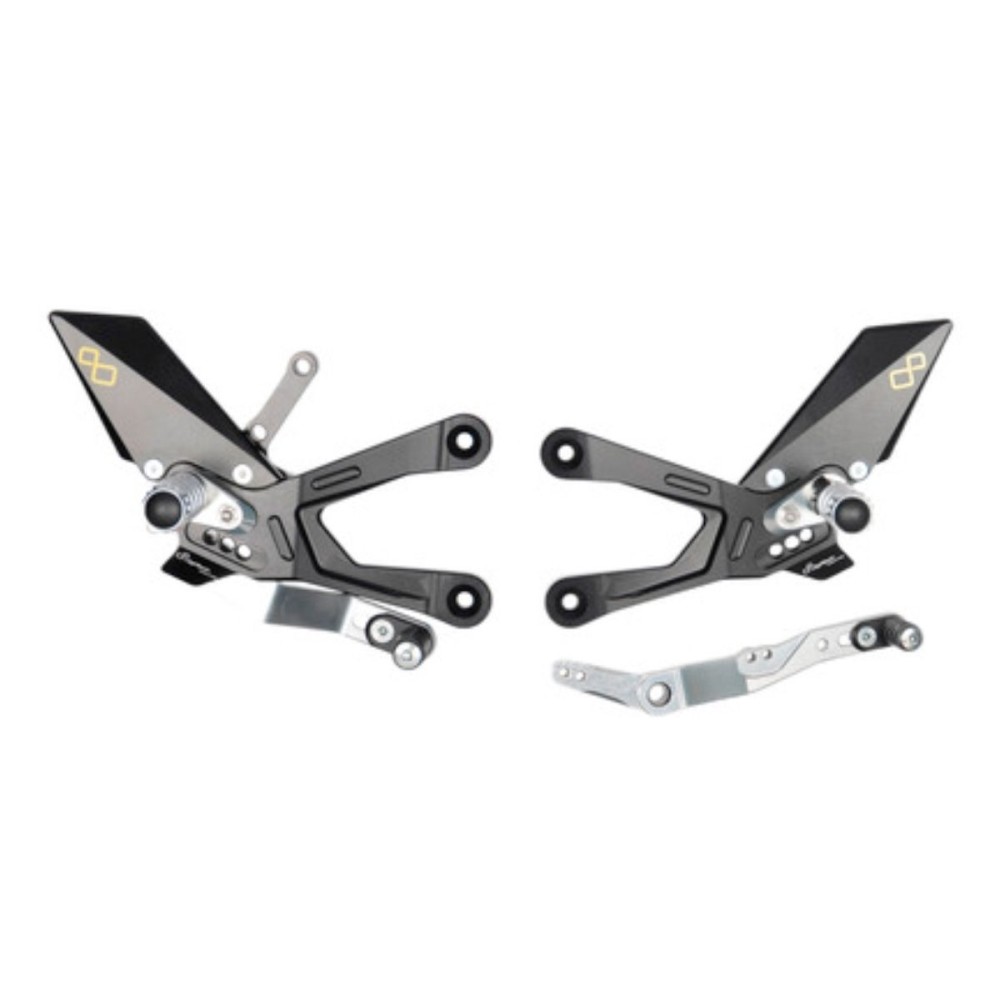 PLATAFORMAS AJUSTABLES SNODATI LIGHTECH STAPLES HONDA CBR 1000 RR-R / SP 2020-2025