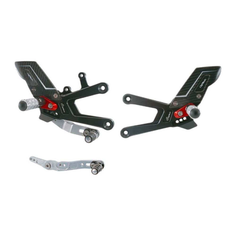 PLATAFORMAS AJUSTABLES R VERSIÓN LIGHTECH HONDA CBR 1000 RR-R / SP 2020-2025