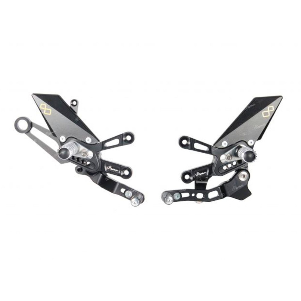ESTRIBERAS AJUSTABLES ESTRIBERAS FIJOS LIGHTECH MARCHA ATRÁS APRILIA RSV4 1100 R 21-23