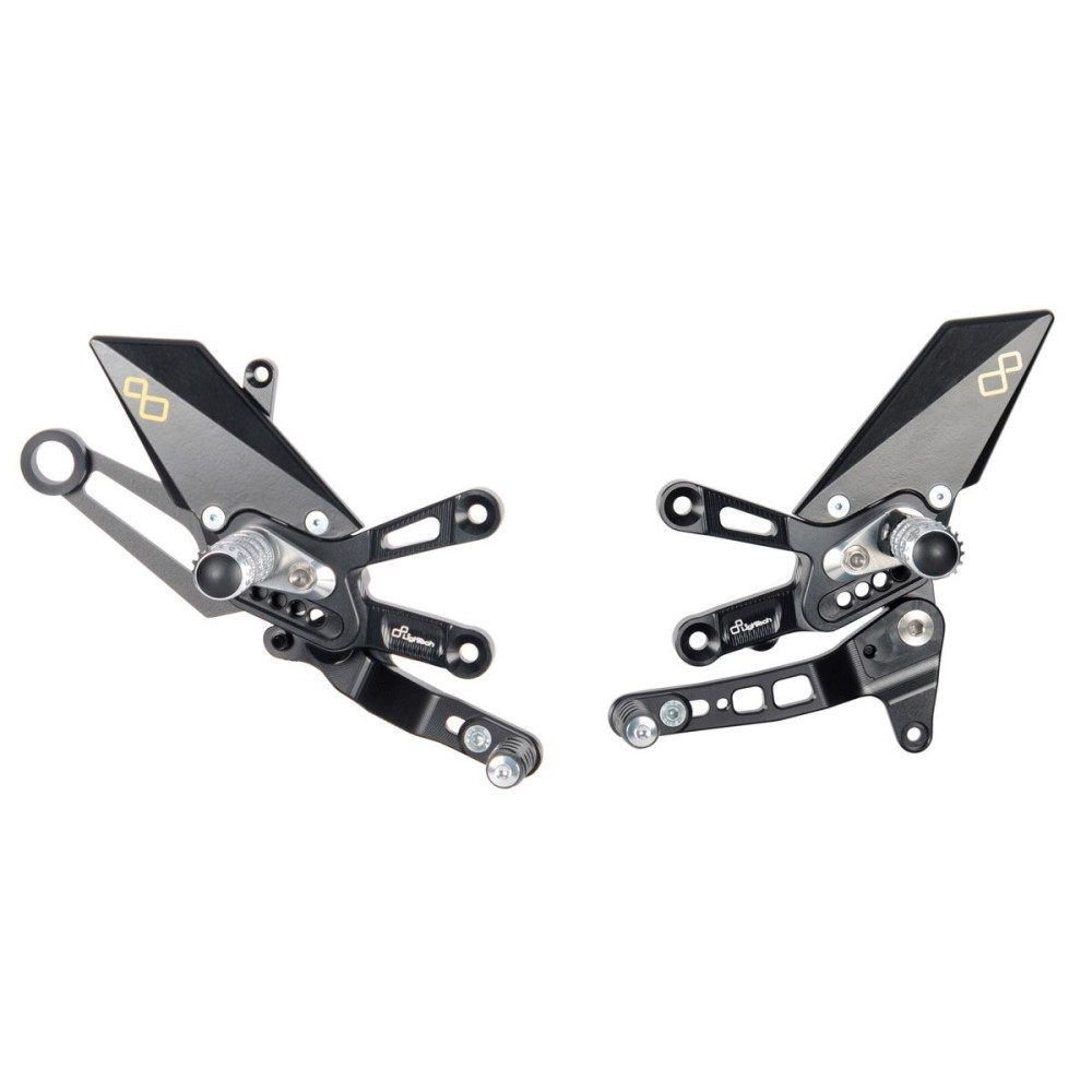 ESTRIBERAS AJUSTABLES CON ESTRIBERAS ARTICULADAS LIGHTECH APRILIA RSV4 1100 R 2021-2023